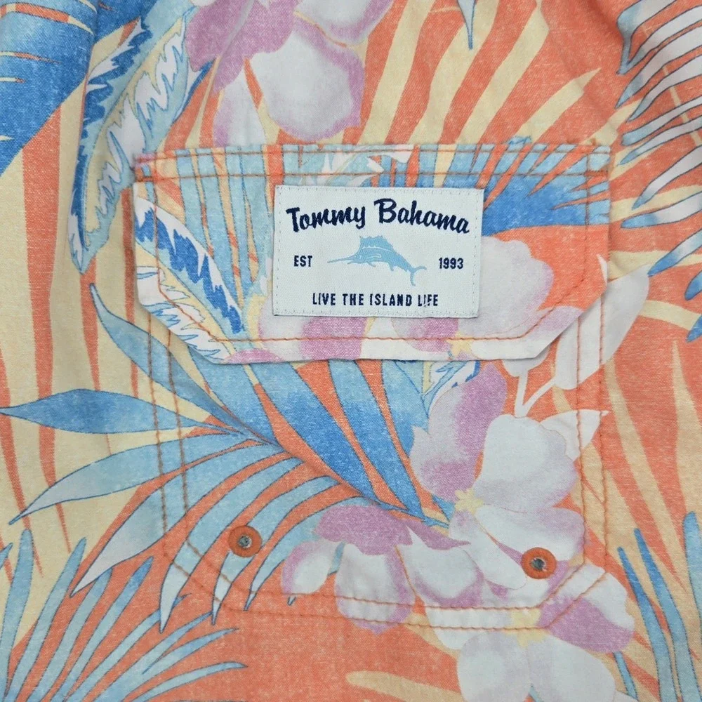 Tommy Bahama Swim Trunks Mens XL Board Shorts Floral Recycled Polyester Swimwear